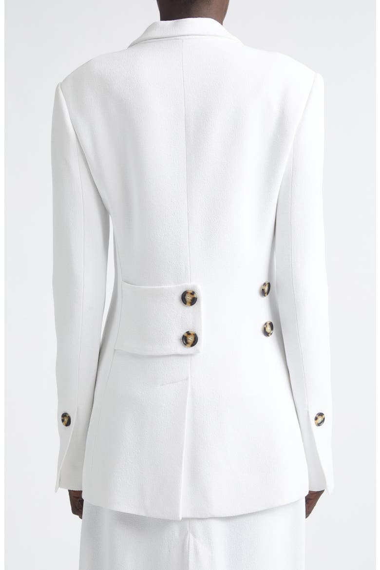 Vioni Heavy Sable Blazer, Alternate, color, WHITE