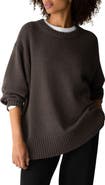 Eileen Fisher Organic Cotton & Recycled Cashmere Crewneck Sweater