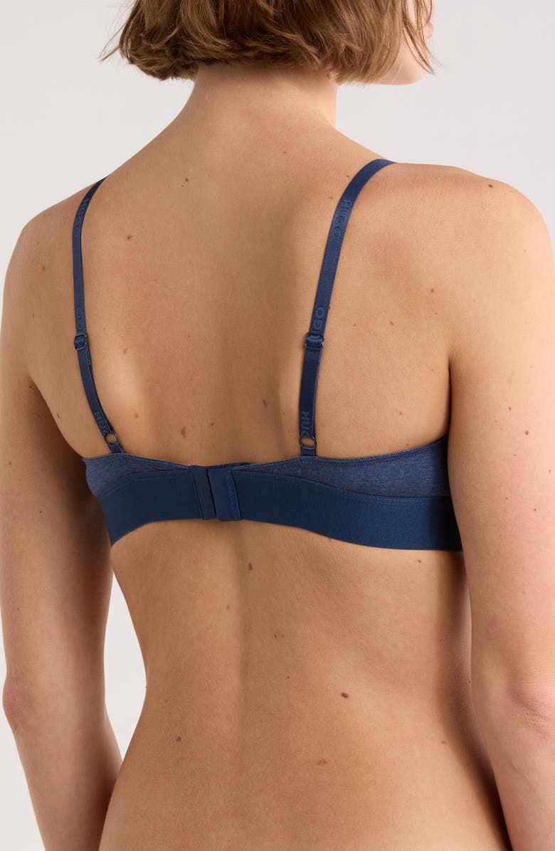 BOSS Triangle Bralette, Alternate, color, Medium Blue