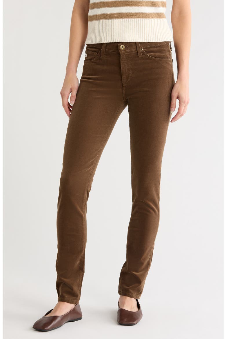 Prima Corduroy Skinny Pants, Main, color, WILD MUSHROOM