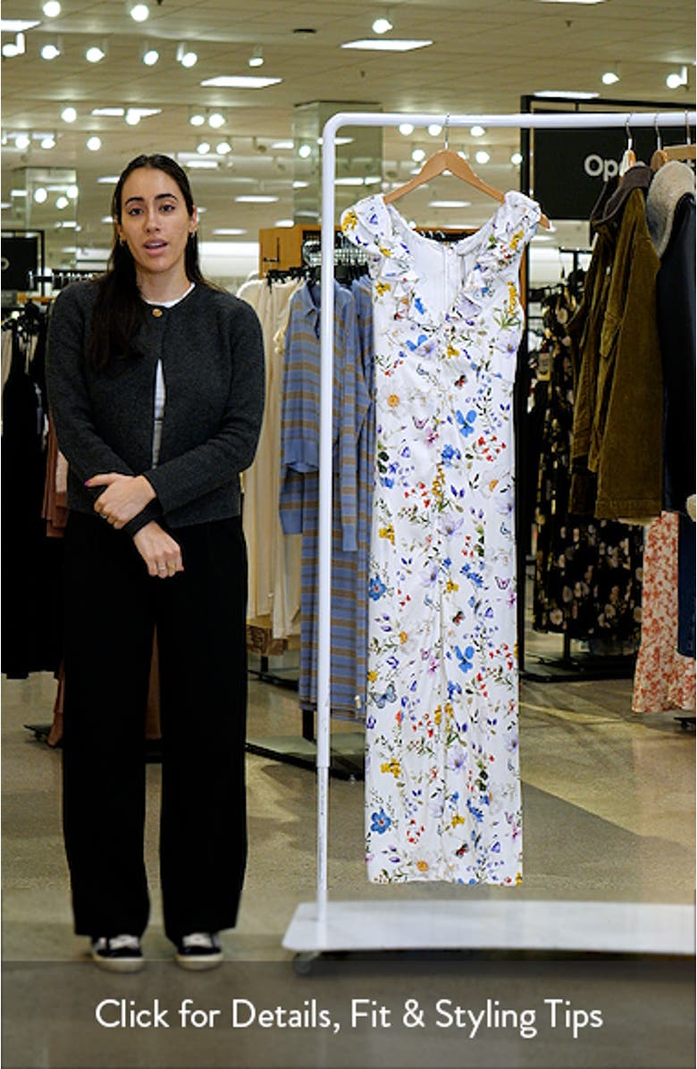 Tara Floral Ruffle Detail Dress, sales video thumbnail