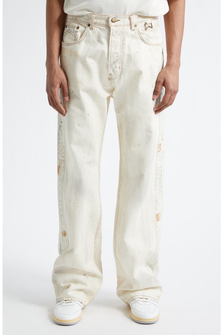 Traxedo Relaxed Fit Jeans, Main, color, WOODLAND WHITE