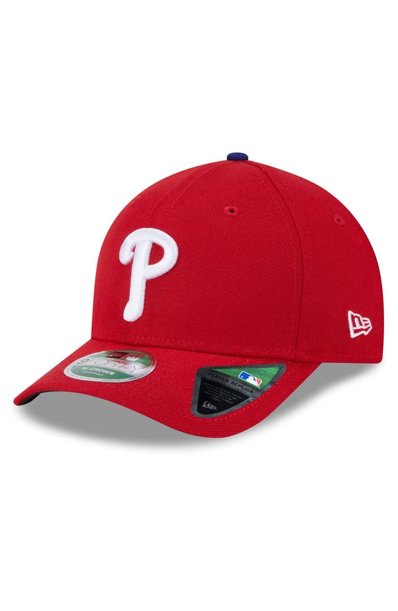 New Era Men's New Era Red Philadelphia Phillies 2025 MLB Postseason Side Patch 9FORTY Adjustable Hat, Alternate, color, Red