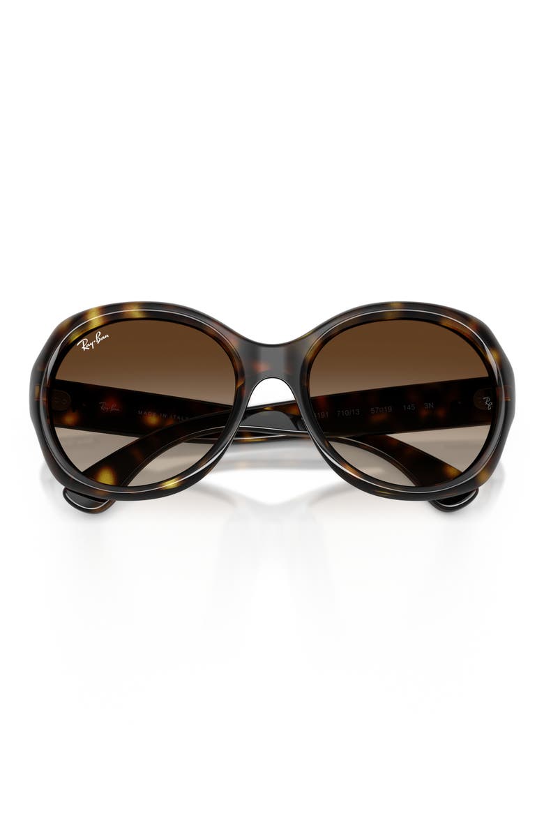 57mm Round Sunglasses, Alternate, color, HAVANA