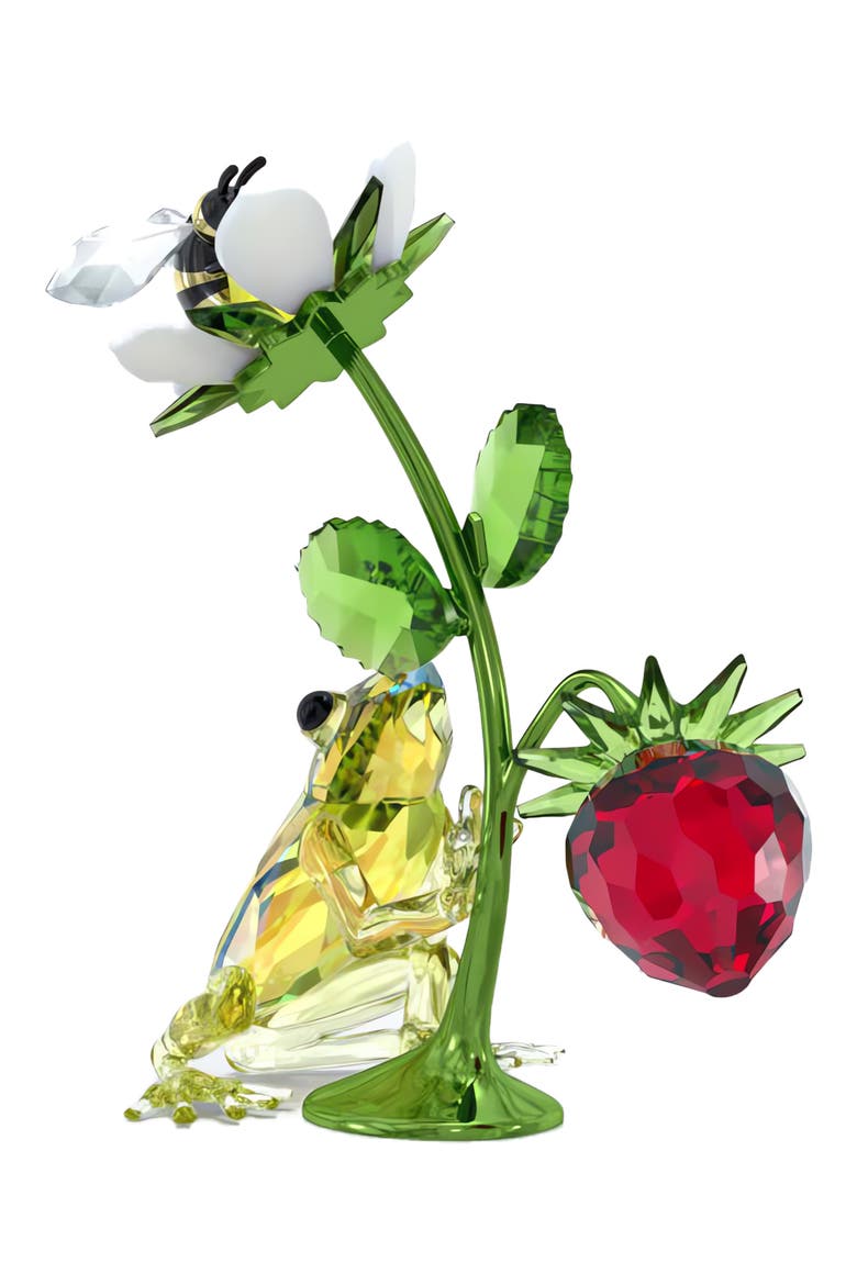 Idyllia Frog, Bee & Strawberry Crystal Figurine video