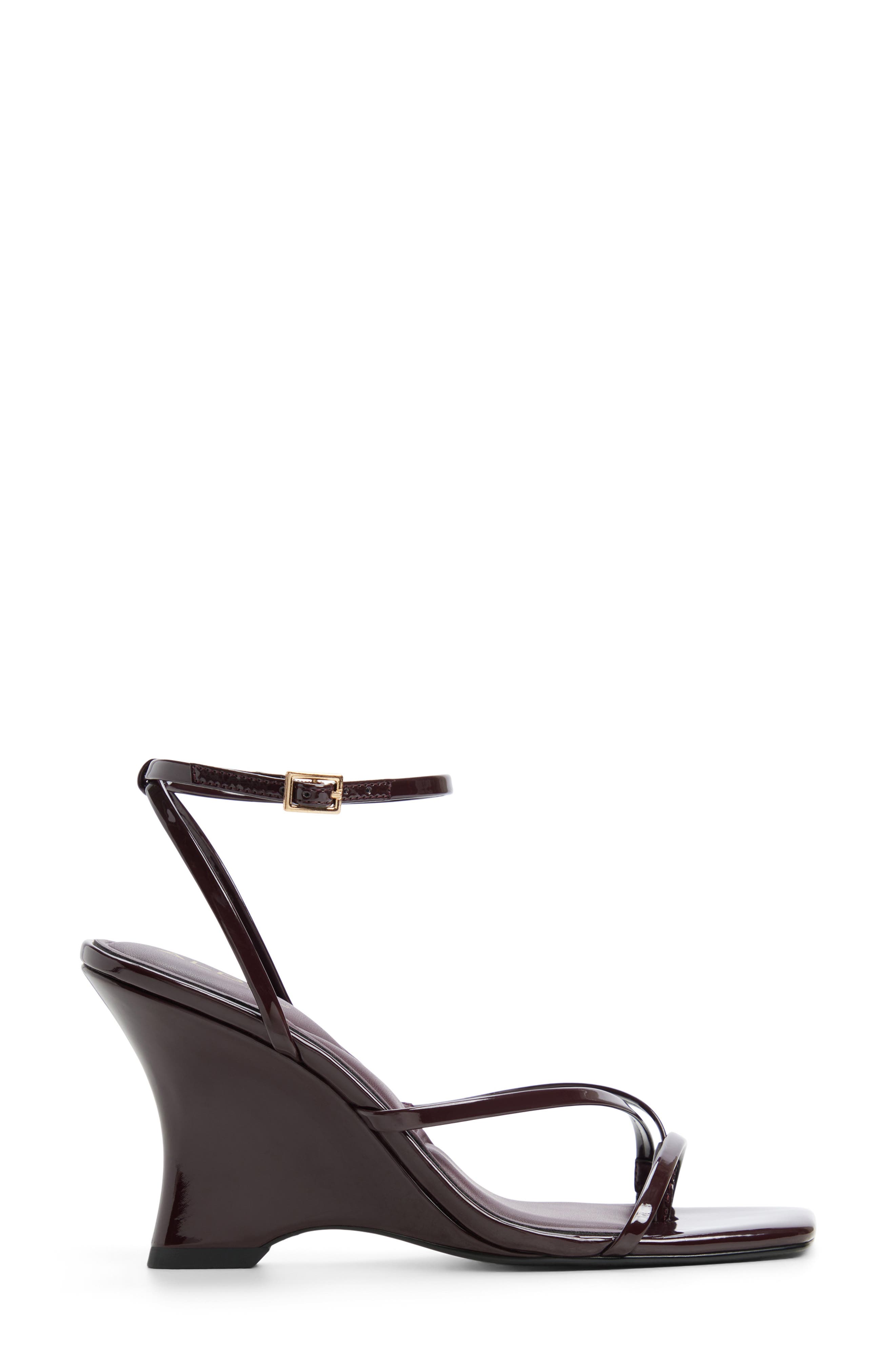 Lexina Wedge Sandal, Alternate, color, BURGUNDY