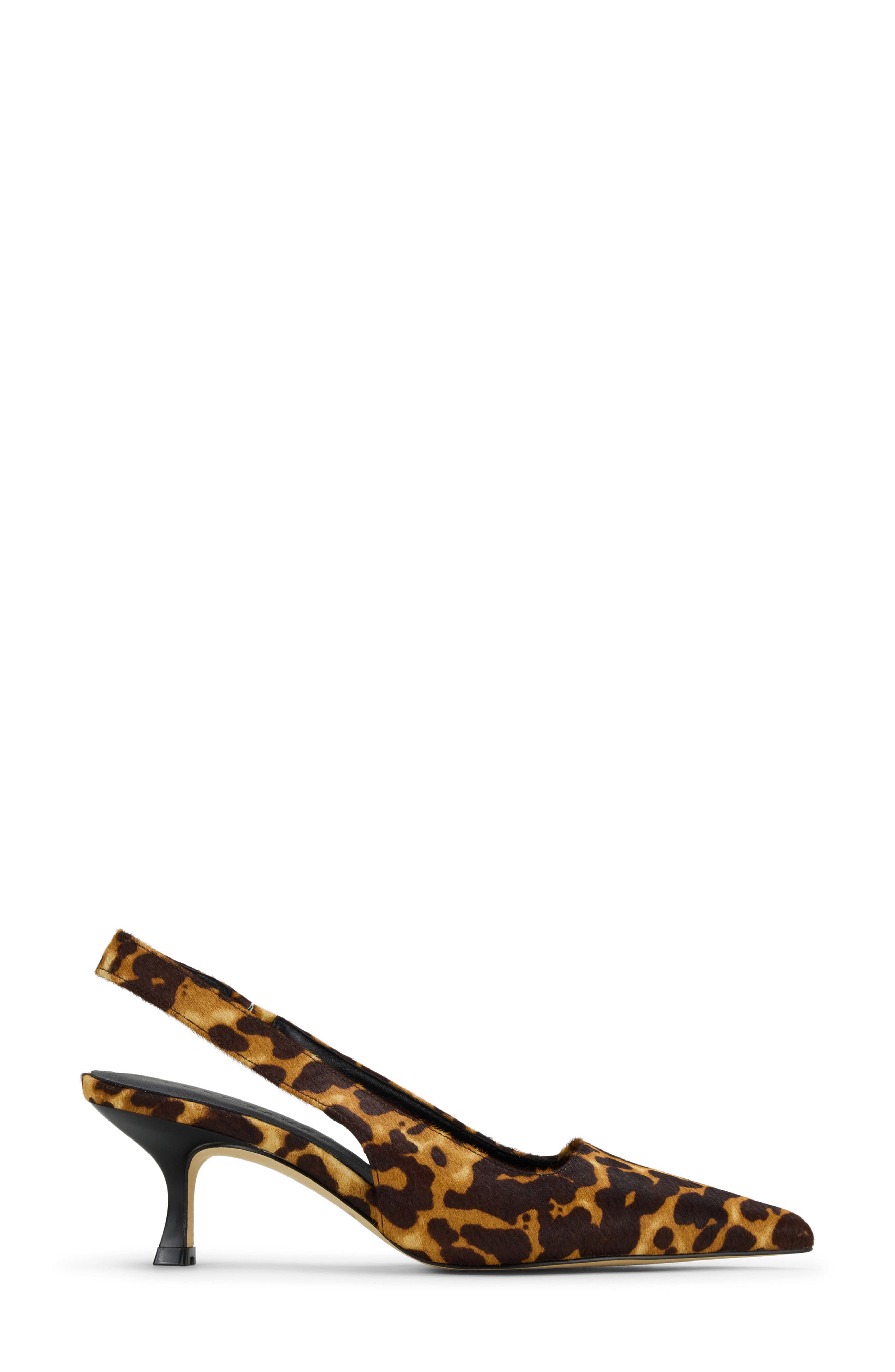 Yosi Samra Haven Genuine Calf Hair Slingback Pump, Alternate, color, Leopard