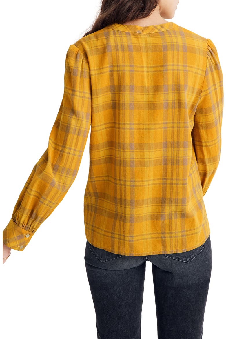 Flannel Leysfield Popover Shirt, Alternate, color, BEDBROOK PLAID MYSTIC YELLOW