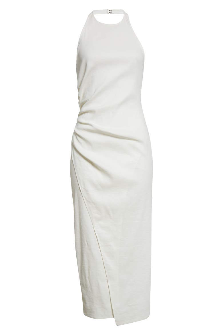 Sylvie Maxi Halter Dress, Alternate, color, WHITE