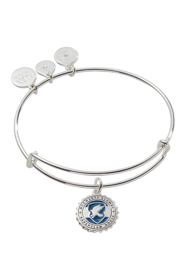 Harry Potter™ Ravenclaw House Charm Bangle Bracelet, Main, color, Silver