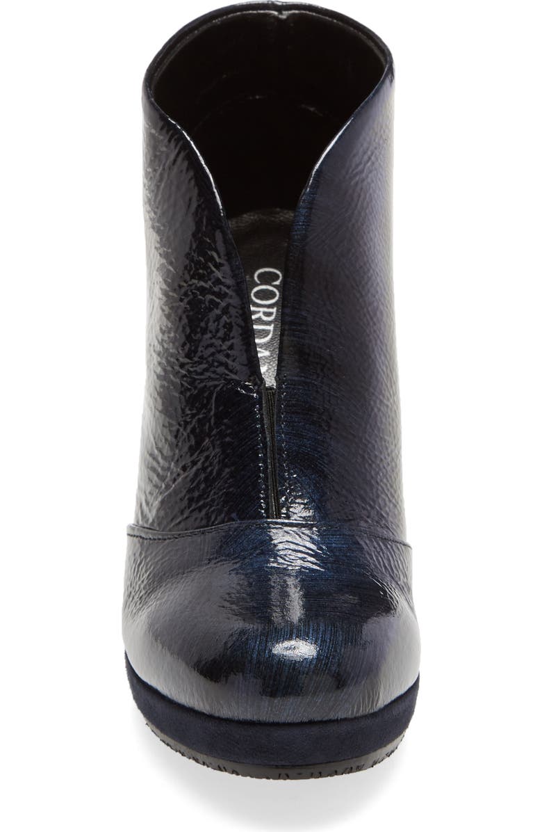 Cordani Noble Bootie, Alternate, color, Navy Patent Leather