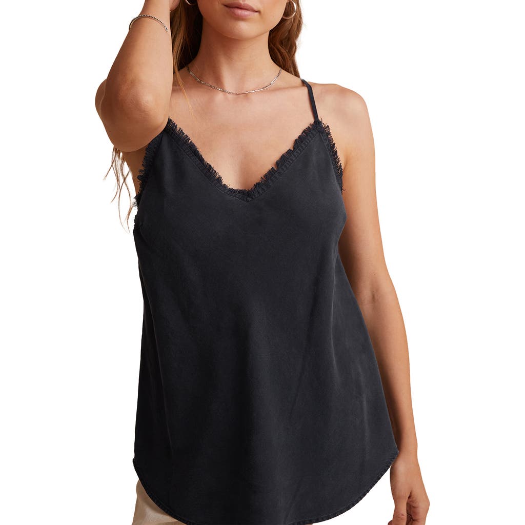 Bella Dahl Frayed Edge Camisole in Vintage Black