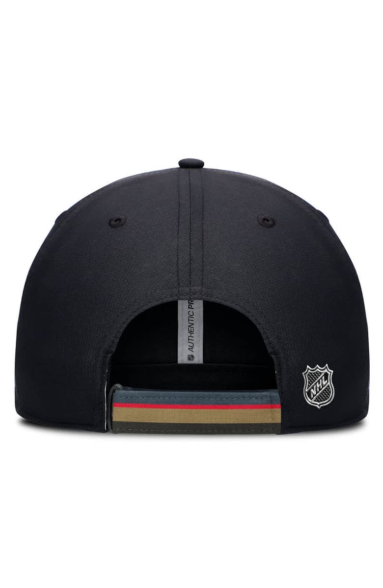 FANATICS Men's Fanatics Gray/Black Vegas Golden Knights Authentic Pro Ripstop Adjustable Hat, Alternate, color, Black
