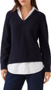 Karen Kane Layered V-Neck Sweater