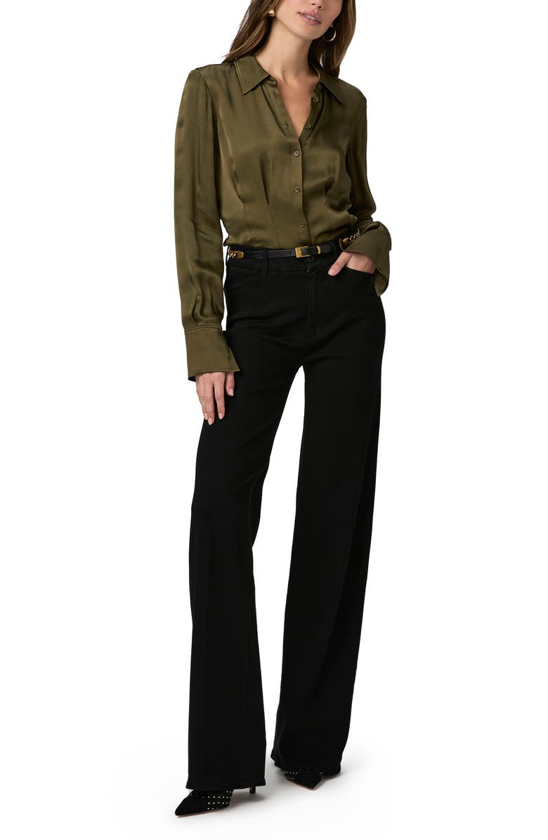 PAIGE Nelly Button-Up Shirt, Alternate, color, Spanish Moss