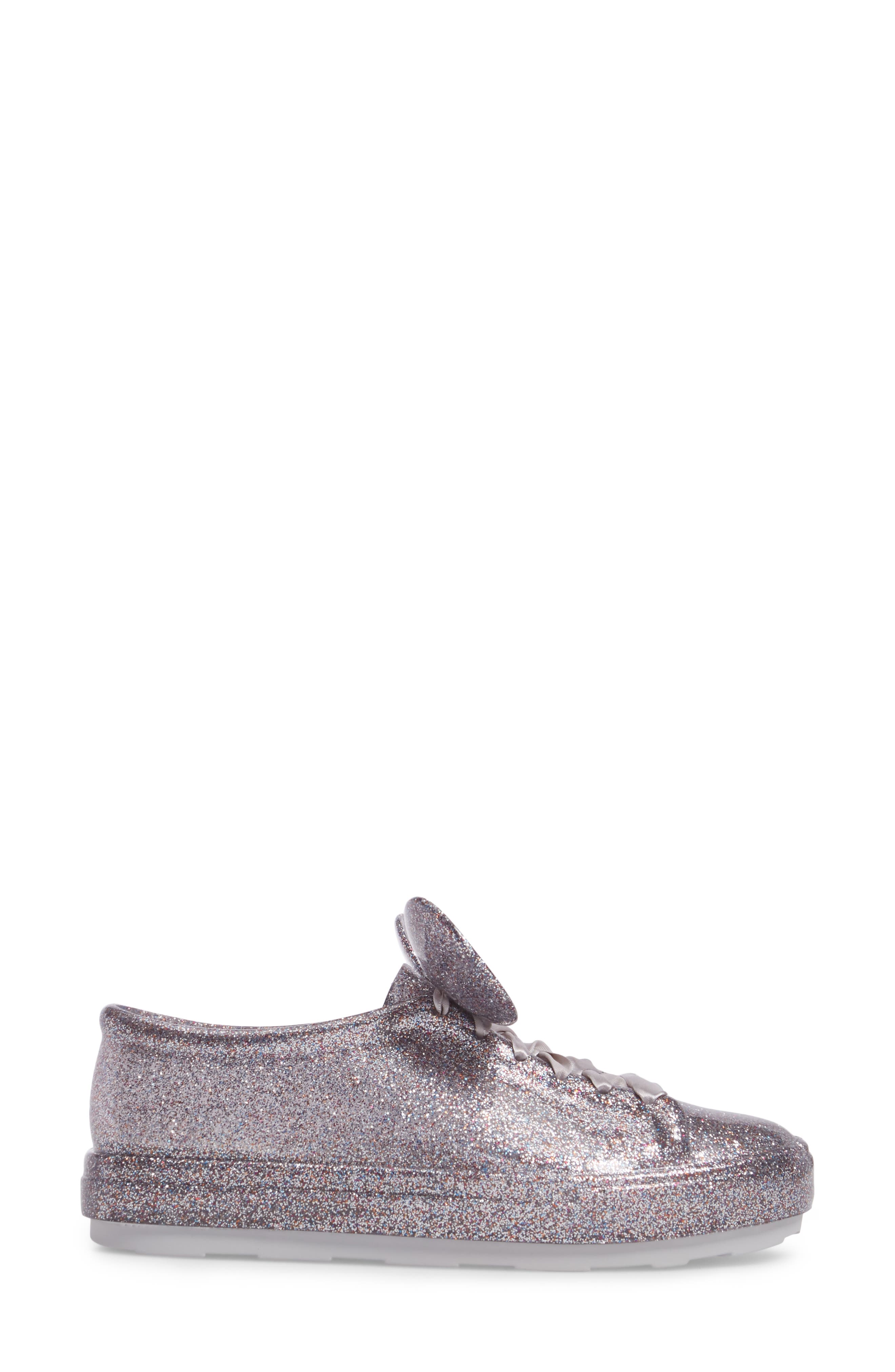 Be Disney Mouse Ear Sneaker, Alternate, color, SILVER CLOUD GLITTER