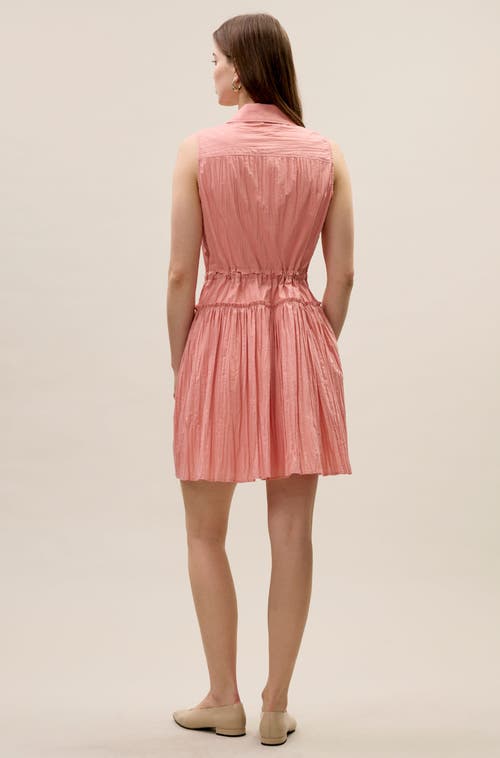 Rebecca Taylor Marietta Shirt Dress In Pink