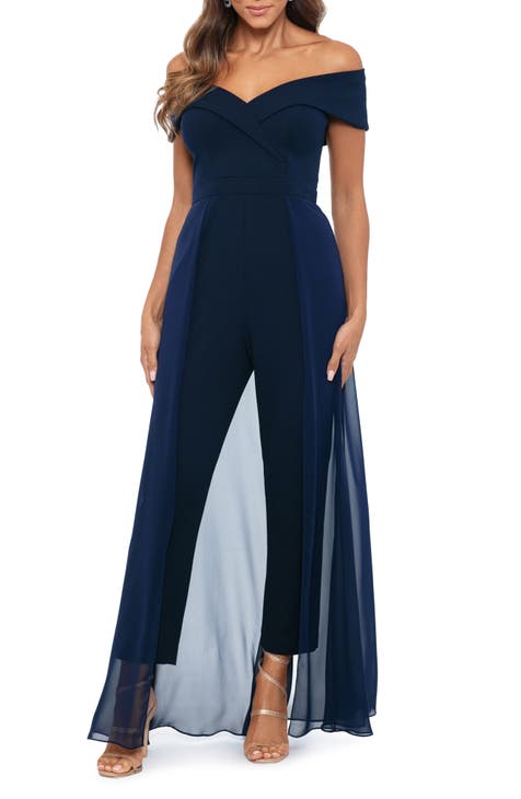 Navy blue maxi romper best sale