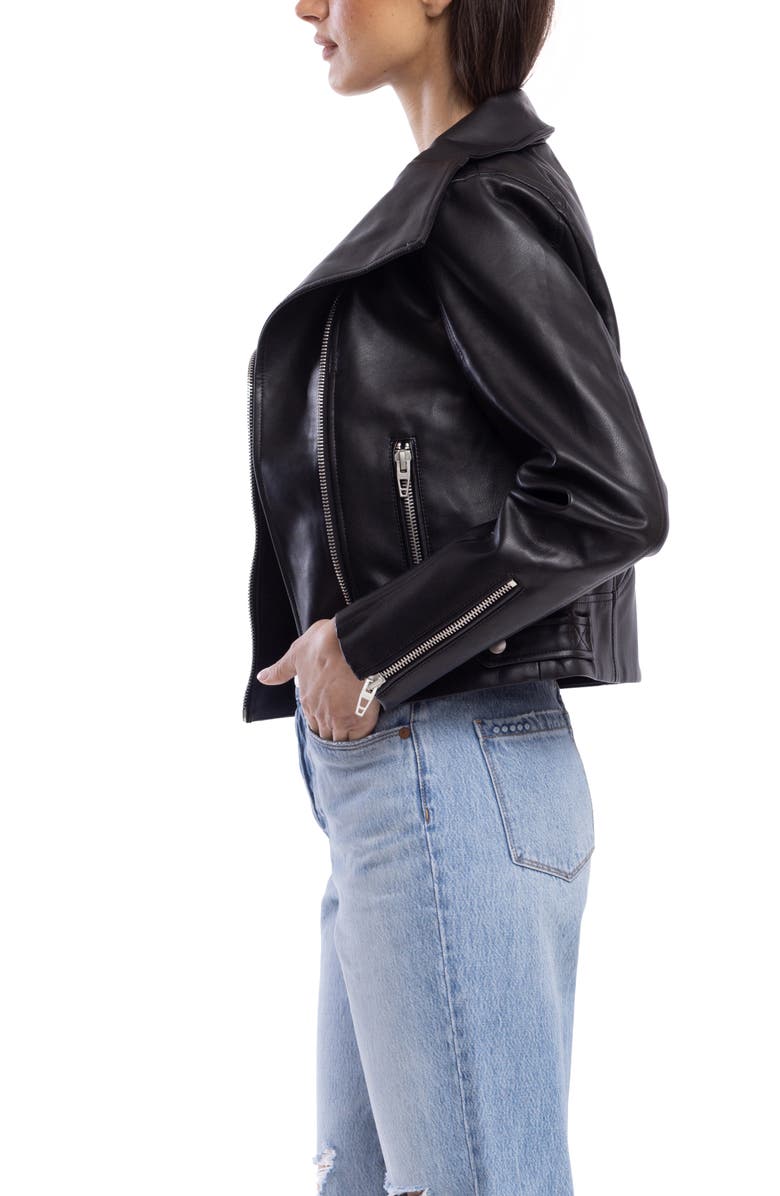 BLANKNYC Faux Leather Moto Jacket, Alternate, color, 