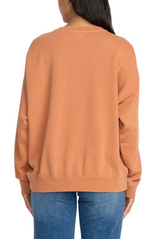 Billabong Echo Crewneck Sweatshirt In Brown