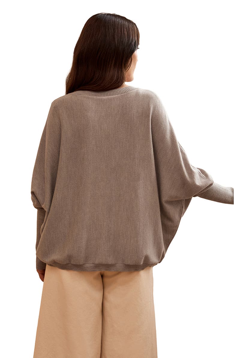 Celtic & Co. Fine Knit Merino Cardigan, Alternate, color, Oatmeal