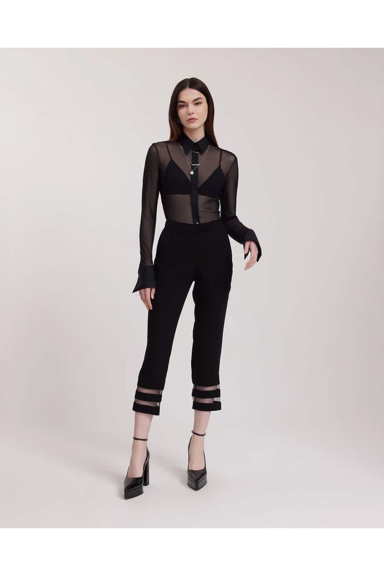 Avril Designer Dress Shirt, Alternate, color, Black