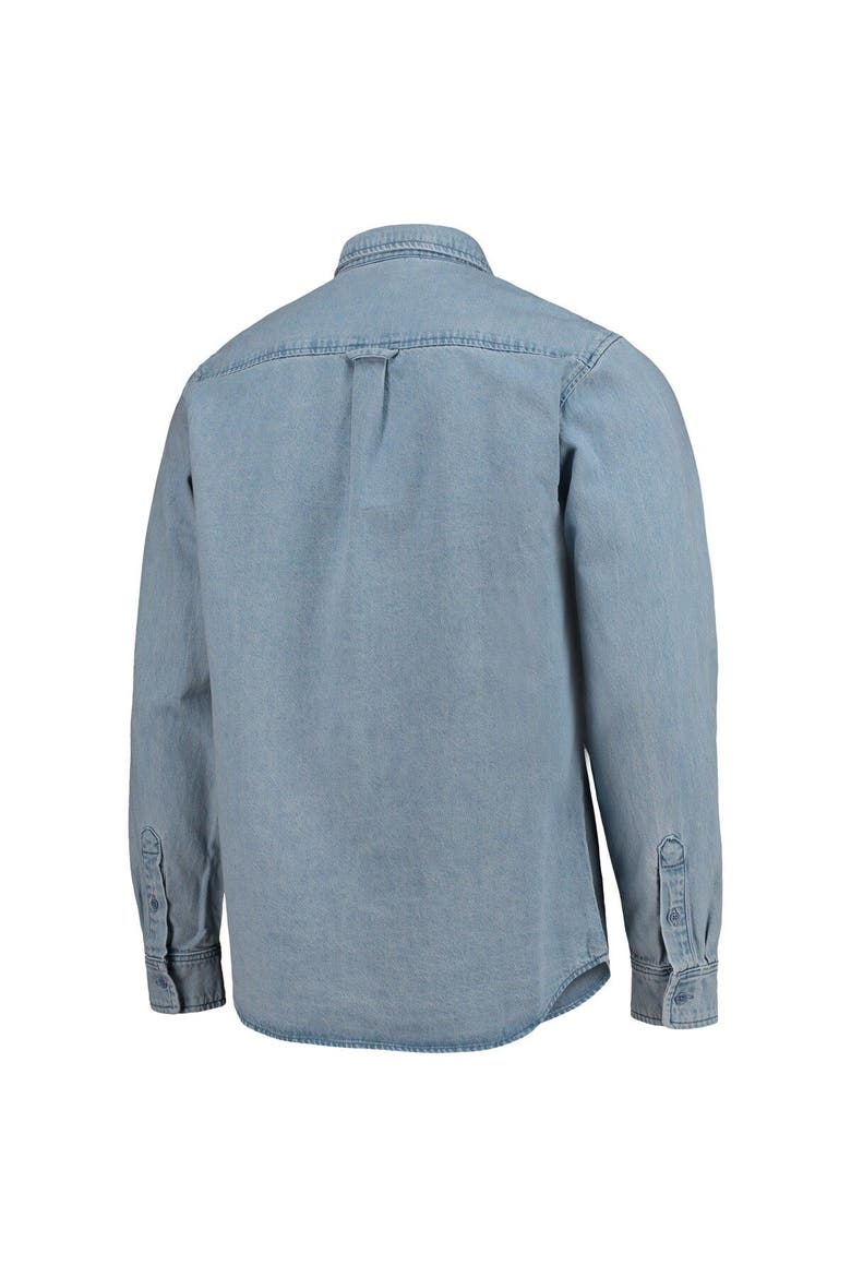 Men's The Wild Collective Blue Austin FC Denim Button-Down Long Sleeve Shirt, Alternate, color, Blue