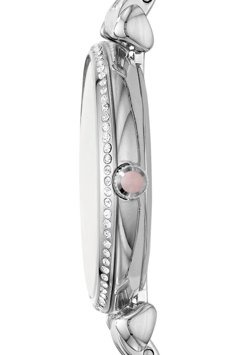 Emporio Armani Mother of Pearl Dial Two Hand Bracelet Watch, 32mm, Alternate, color,