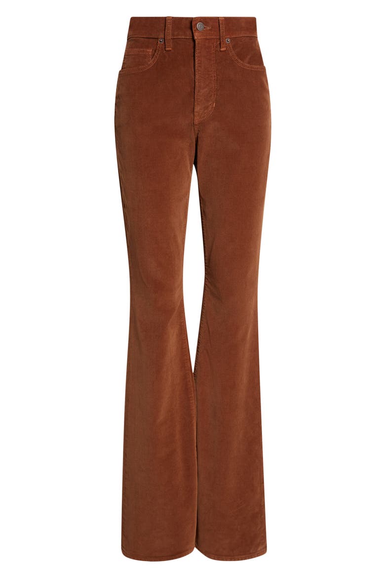 Beverly Skinny Flare Corduroy Pants, Alternate, color, DEEP OCHRE