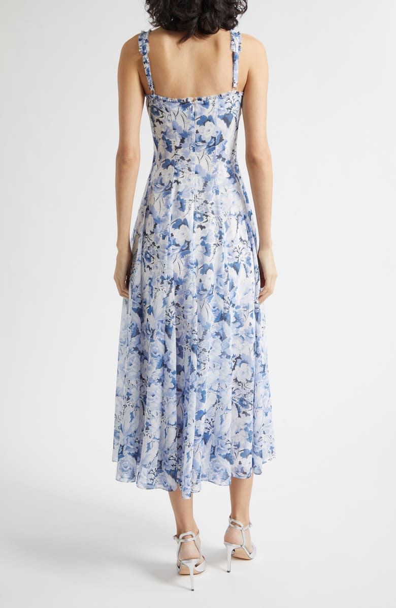 Cinq à Sept Marmo Heirloom Petals Dress, Alternate, color, Navy Multi