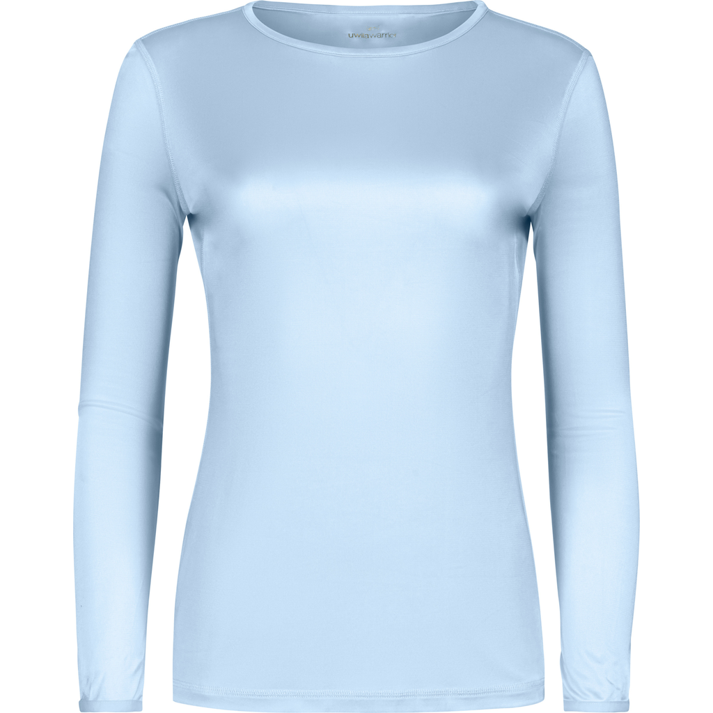 Uwila Warrior Silk Blend Base Layer In Ice Blue