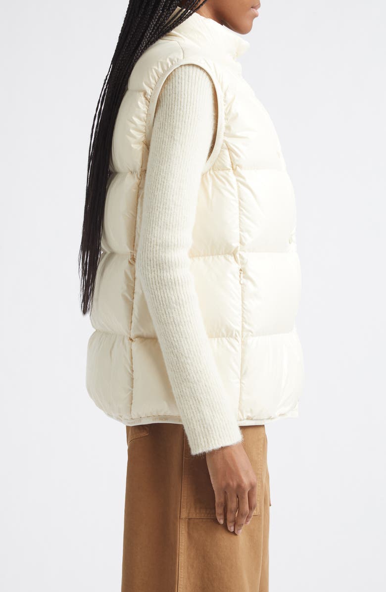 Moncler Badia Down Puffer Vest, Alternate, color, White