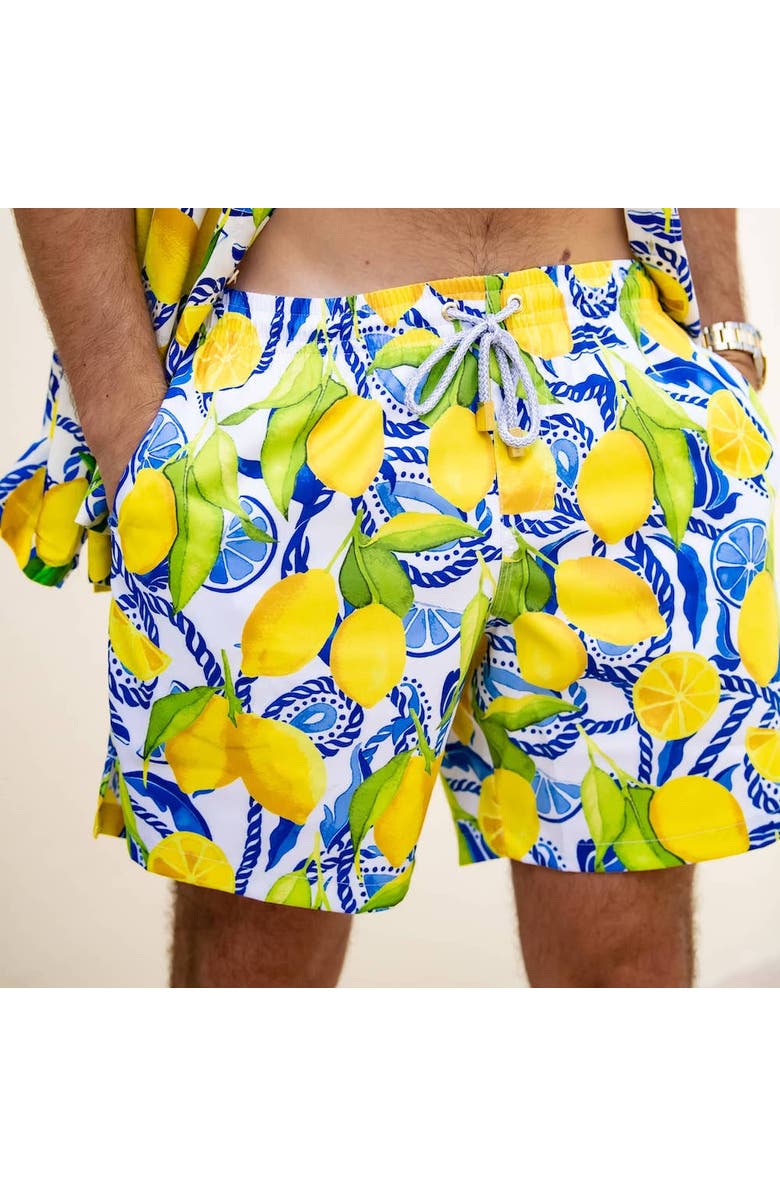 Kenny Flowers The Bossitano - Swim Trunks, Alternate, color, White