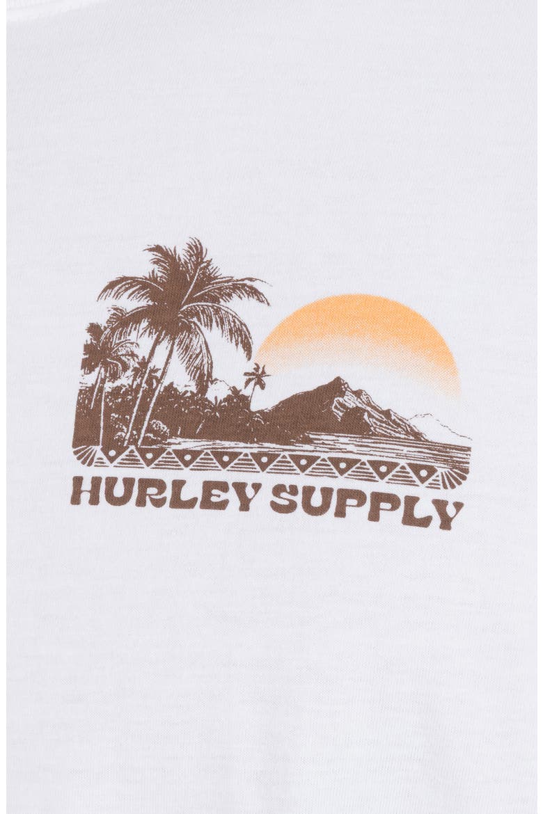 Island Scape Cotton Graphic T-Shirt, Alternate, color, WHITE
