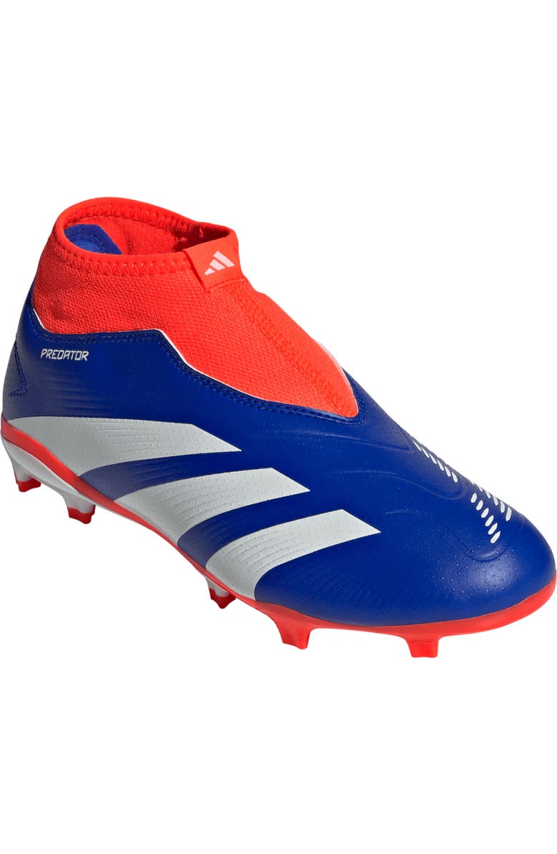 adidas Kids' Predator League Laceless Firm Ground Soccer Cleat, Main, color,