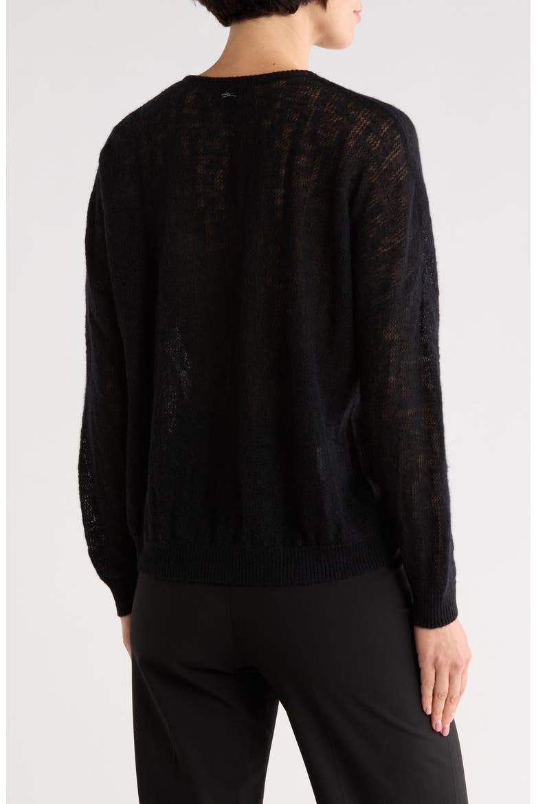 Wool Blend Pullover Sweatshirt, Alternate, color, BLACK