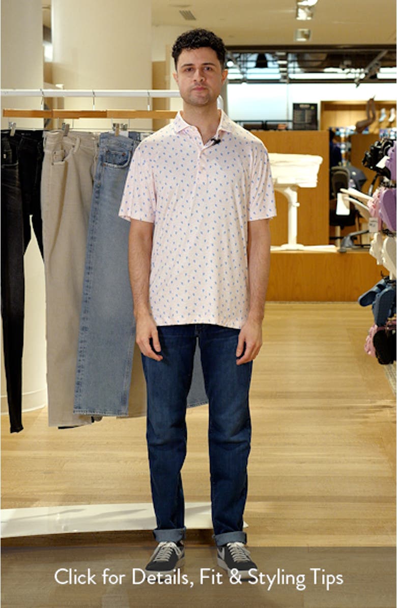 Low Country Crab Print Featherweight Performance Polo, sales video thumbnail