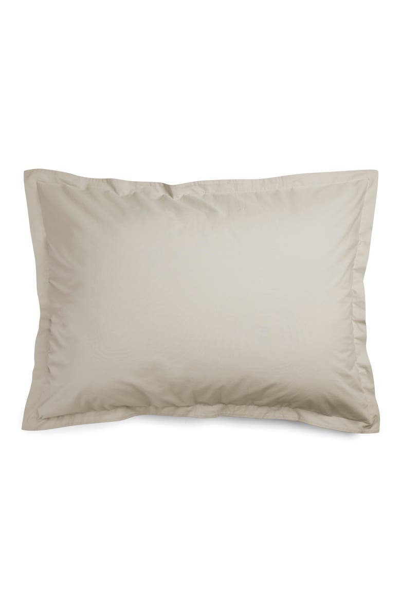 Set of 2 Brushed Cotton Shams (Nordstrom Exclusive), Alternate, color, LATTE