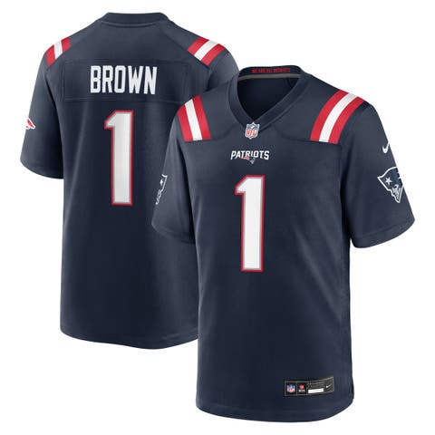 Youth Nike A.J. Brown Navy New England Patriots Team Game Jersey