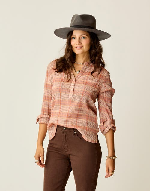 Carve Designs Dylan Gauze Shirt In Brown
