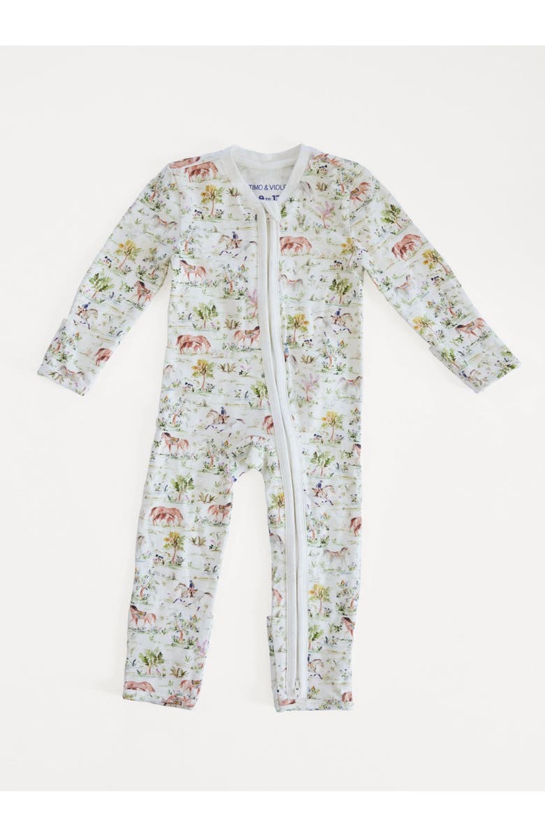 Timo & Violet Hunter Pace Horse One-Piece, Main, color, White