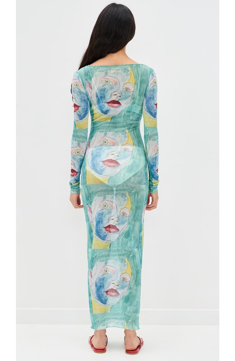 Dur Doux Nara Maxi Dress, Alternate, color, Water Color Blue