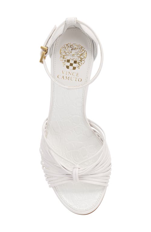 Vince Camuto Blaine Ankle Strap Sandal In Bianco