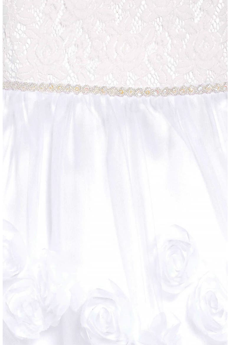 Flutter Sleeve High/Low Dress, Alternate, color, IVORY