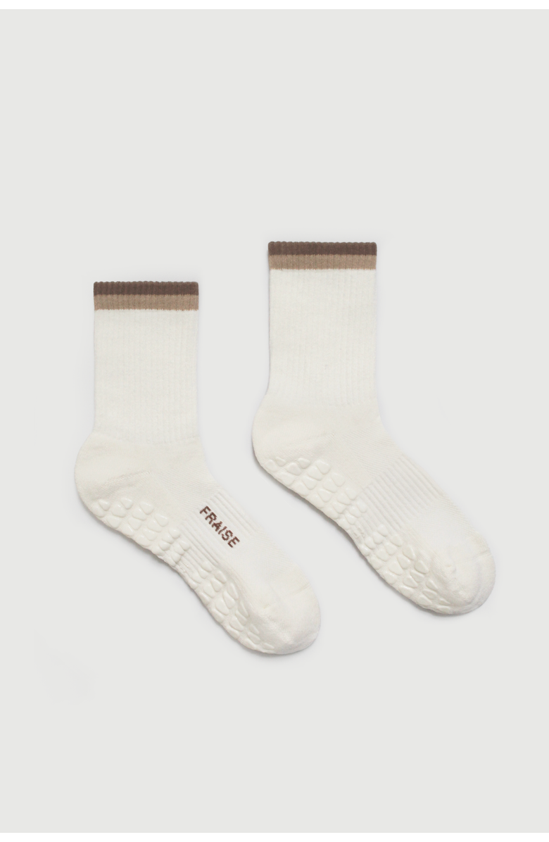 Fraise The Harvest Set Grip Socks, Alternate, color, Cypress/Malt/Brulee