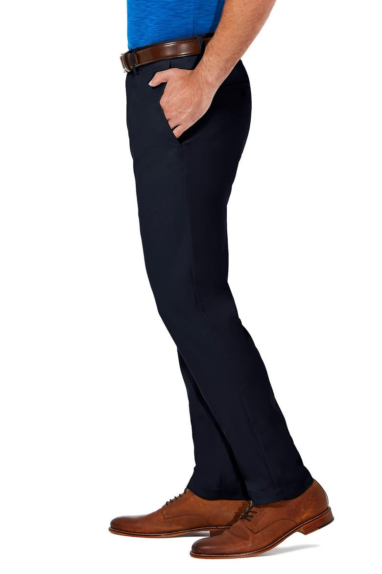 Cool 18® PRO Slim Fit Flat Front Pant, Alternate, color, NAVY