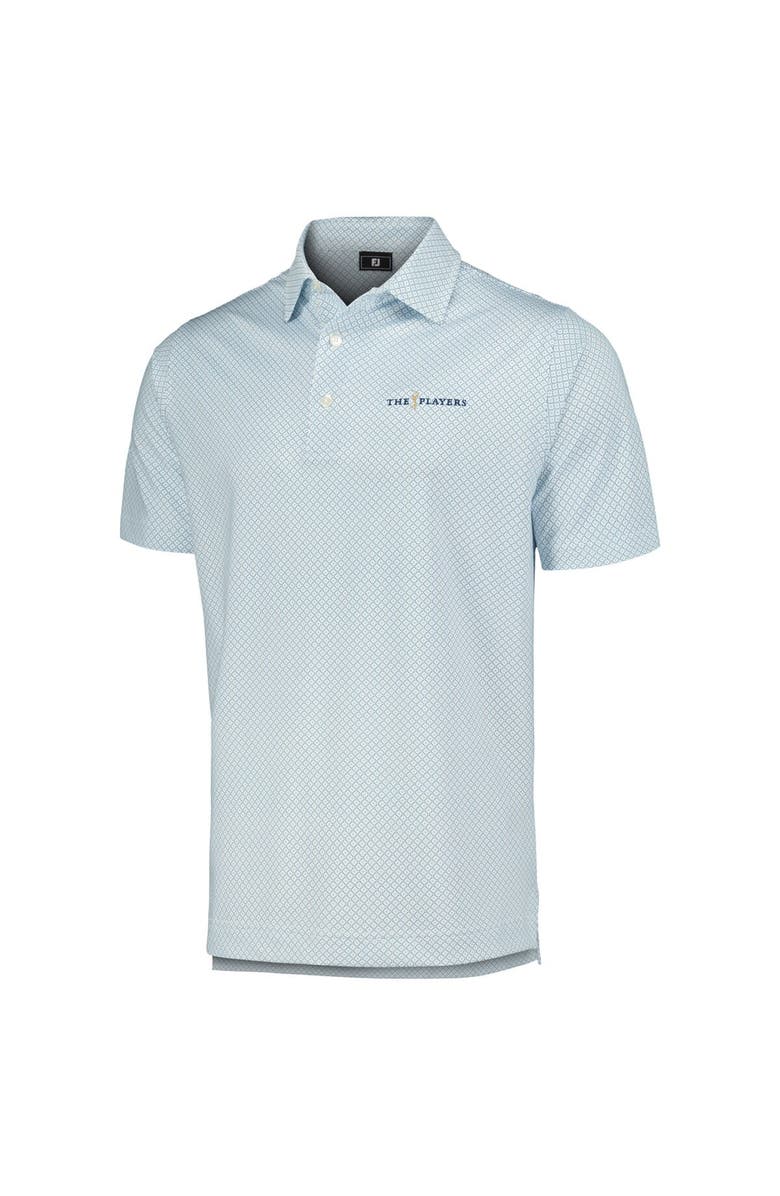 FOOTJOY Men's FootJoy White THE PLAYERS Dot Geo Print Lisle Polo, Alternate, color, 
