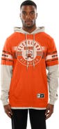New Era Men's New Era Orange Cleveland Browns Twofer Layered Long Sleeve Hoodie T-Shirt