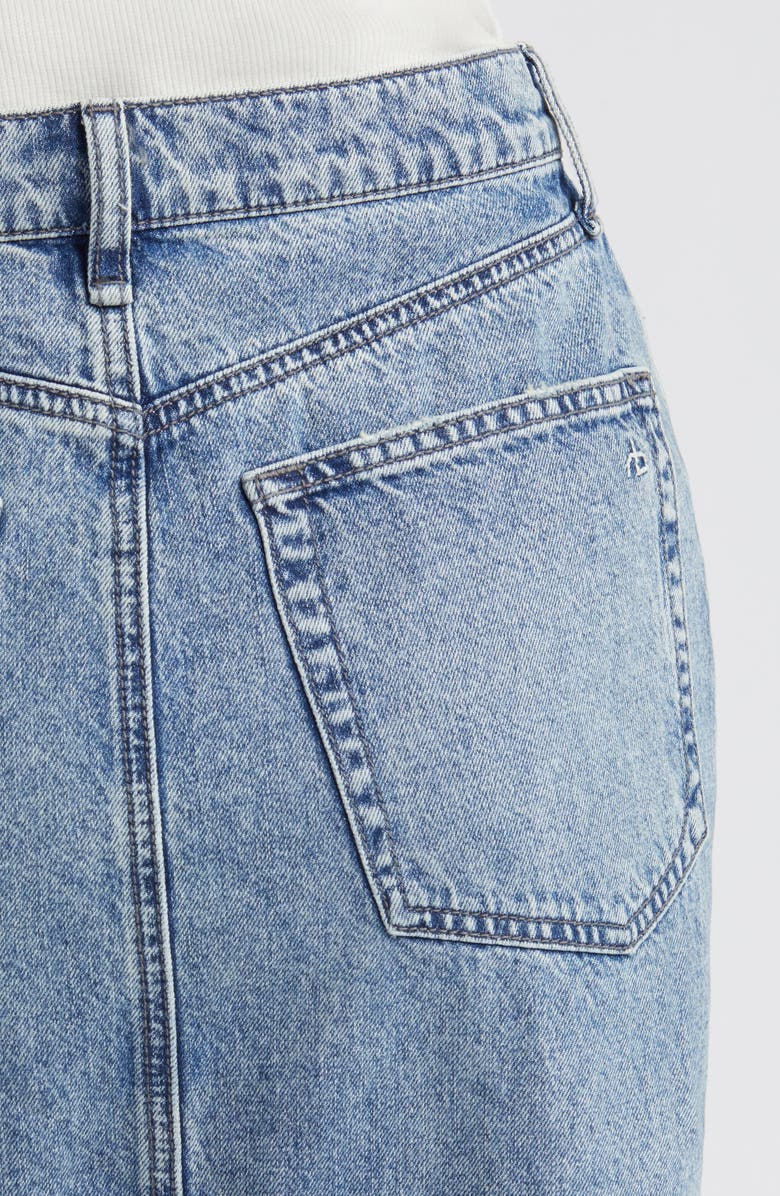 rag & bone Clara Denim Midi Skirt, Alternate, color, 