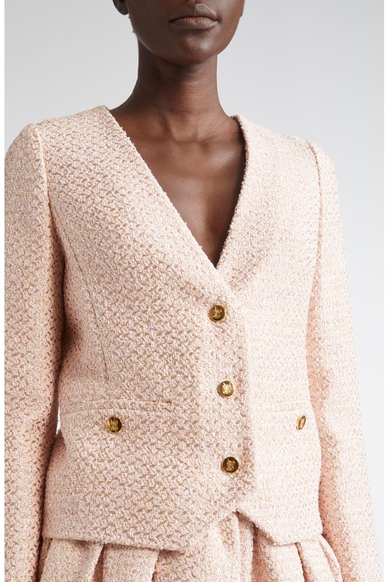 Metallic Bouclé Jacket (Nordstrom Exclusive), Alternate, color, BOUCLE